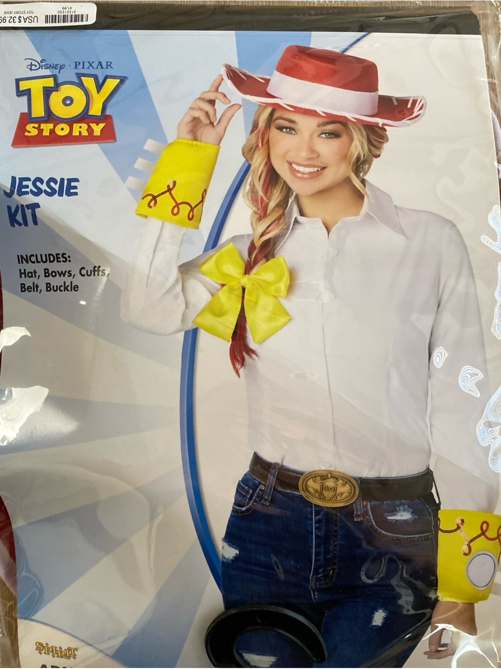 Disney Jessie Costume Kit - Red, White, Yellow WOMANS size